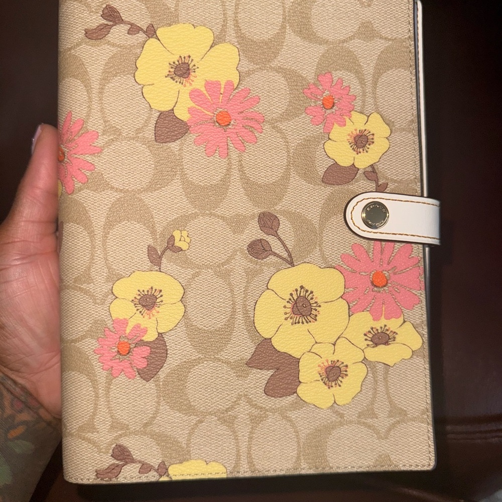 Coach Floral Patterned Notebook
